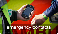 provide next of kin contacts to the Emergency Services