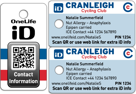 Cranleigh CC Membership ID Tags